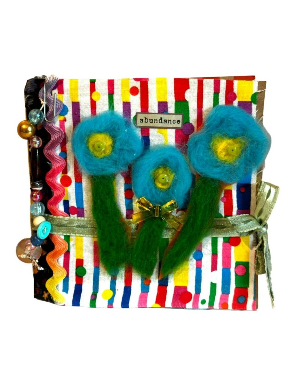 Mini Junk Journal OOAK Writing Artwork Handmade Book Upcycled Inner Child